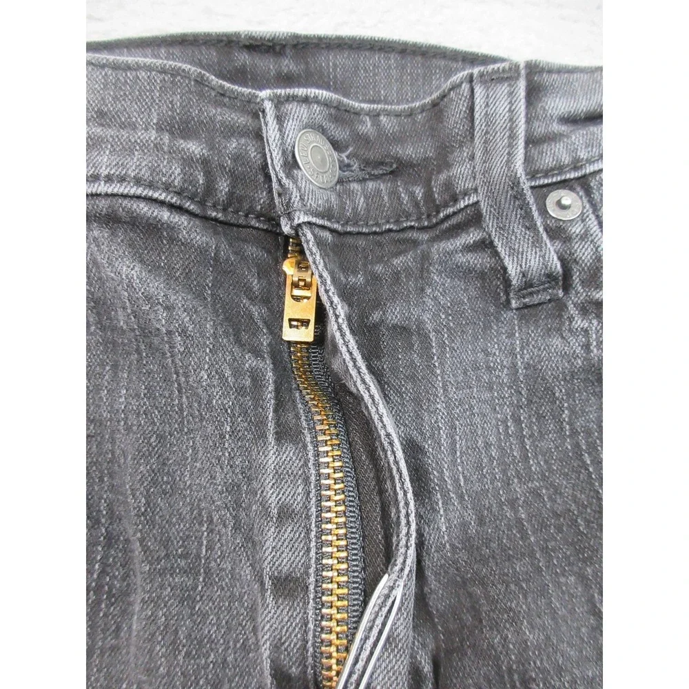 Levis 514 Jeans Mens 31x28 Gray Denim Straight Leg Stretch Low Rise Tagged 33x30